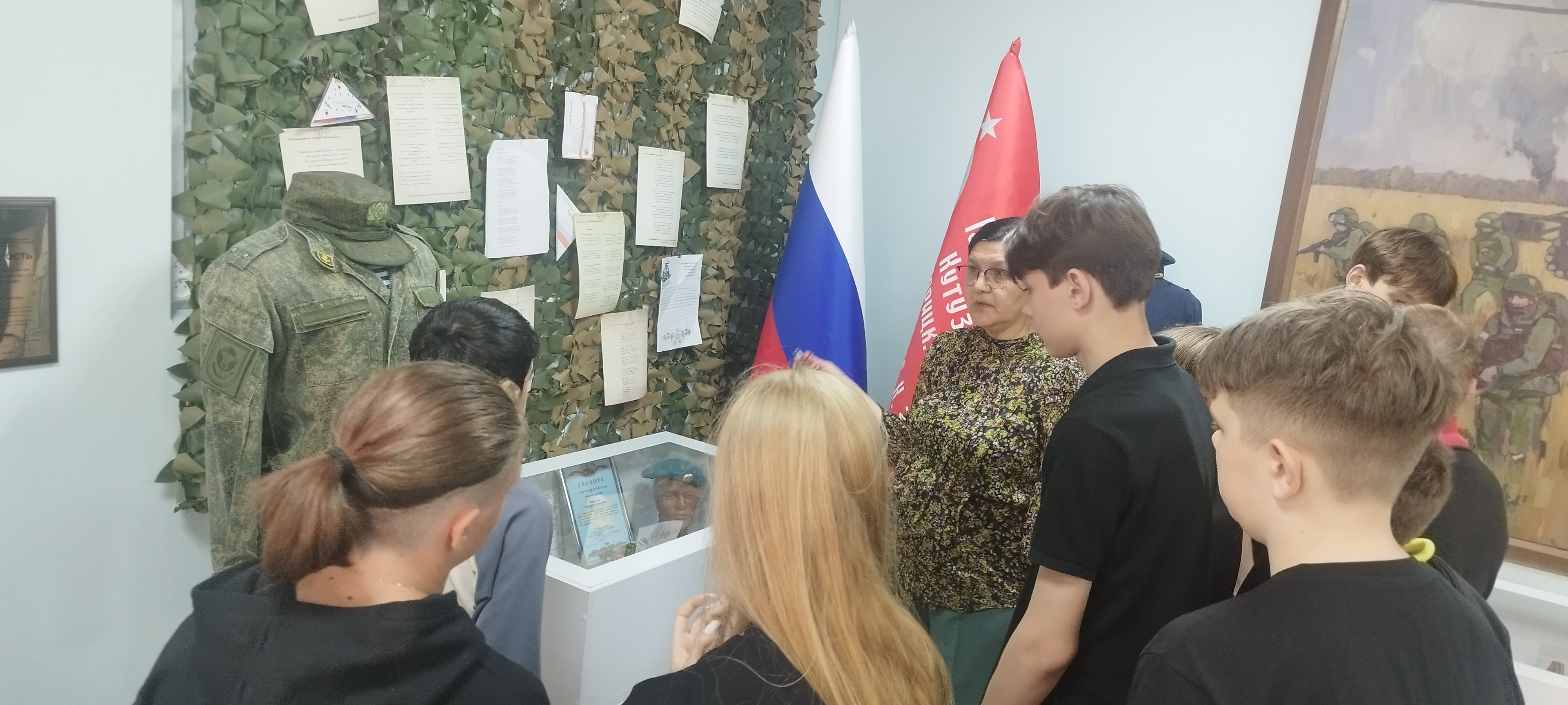 Сегодня ребята из трудового лагеря посетили Музей Гостомельского десанта.