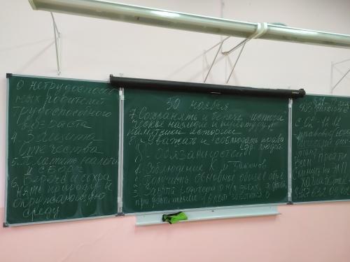 в 10 а классе был проведён урок по знанию Конституции РФ.