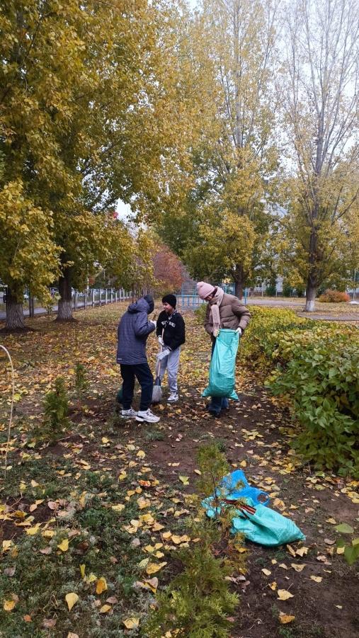 В школе прошел осенний субботник!.