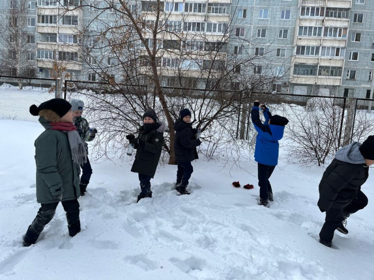 3В изготовил и повесил кормушки для птиц.