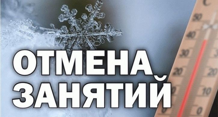 11.01.2024 Отмена занятий с 1 по 8 класс.