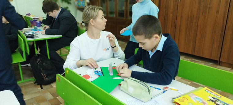 "Открытка для папы".