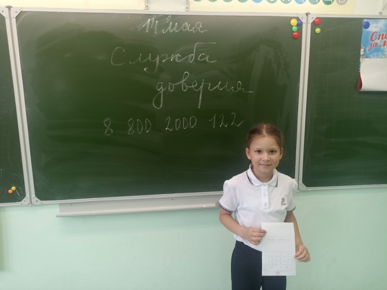 Классный час" Телефон доверия".